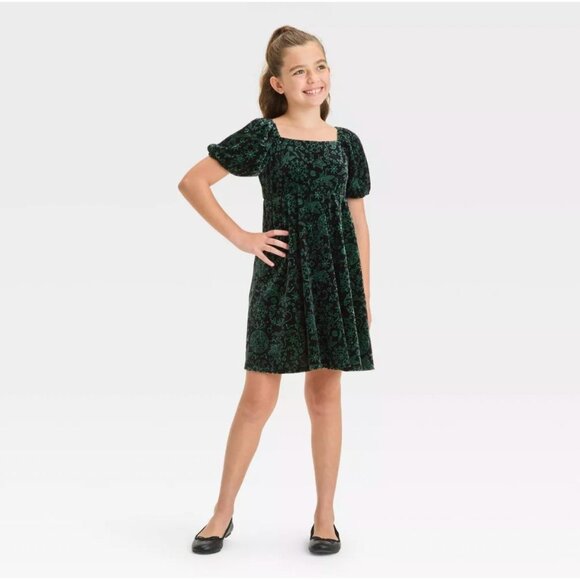 Wicked Collection NWT Elphaba Dress Paul Tazewell XS Black Velvet Short Sleeve - Picture 10 of 10